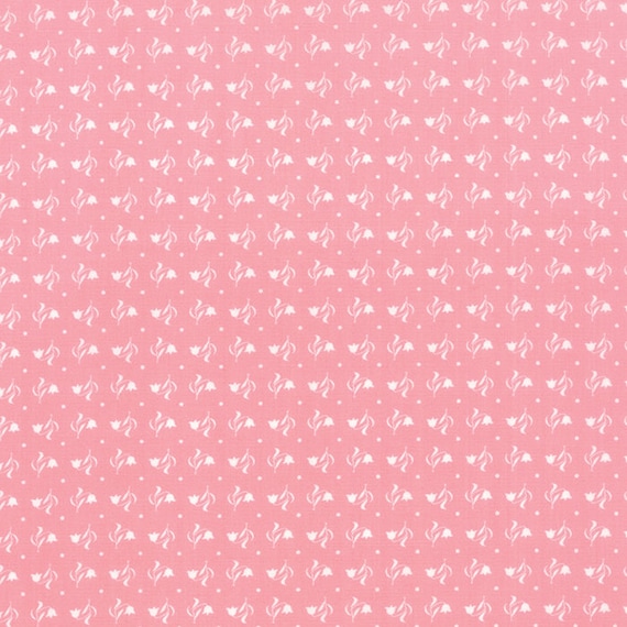 1 yd of 100/% Cotton Fabric MODA /"Kindred Spirits/" Bunny Hill Designs Pink