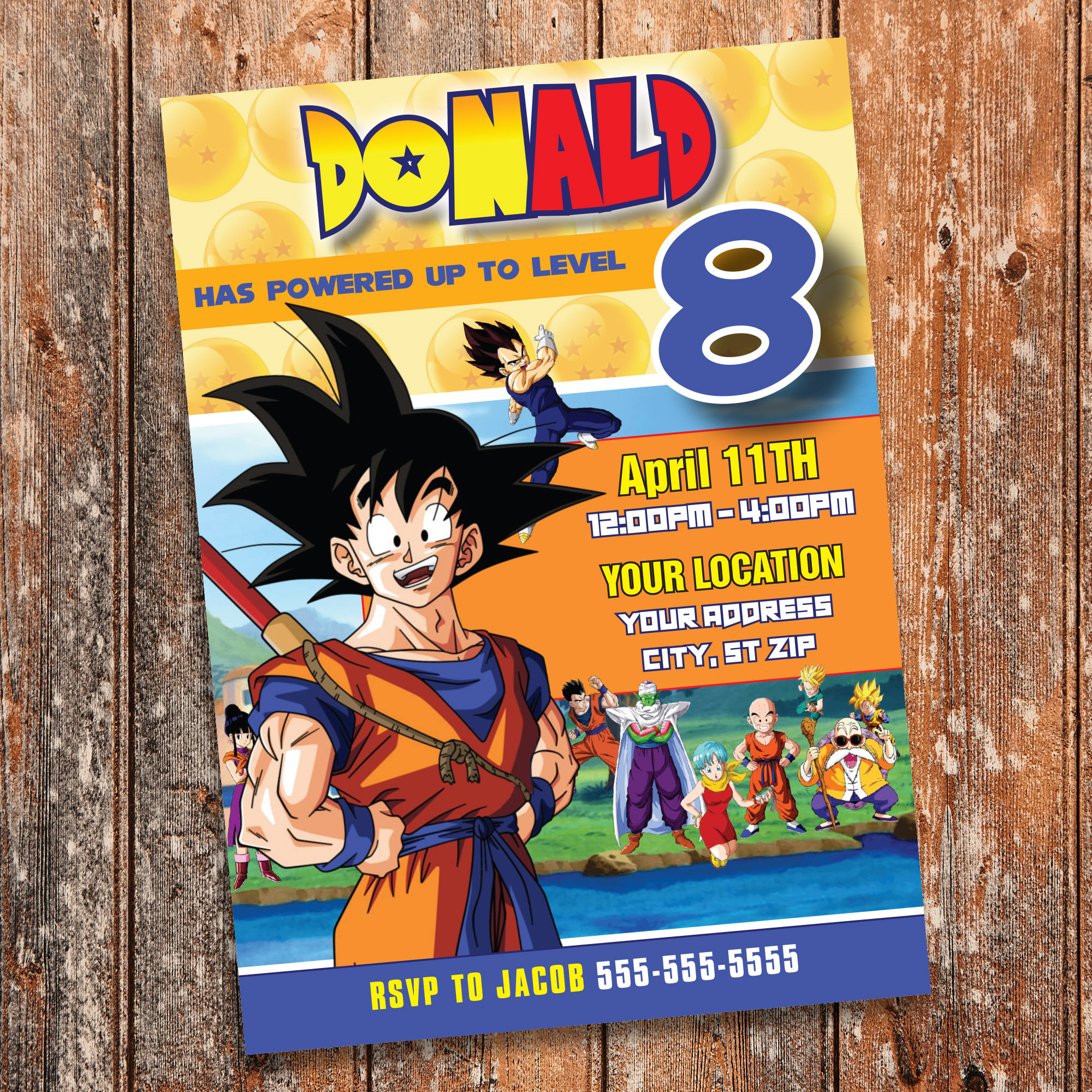 dragon-ball-z-birthday-invitation-template-postermywall