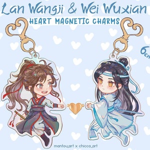 MDZS Grandmaster of Demonic Cultivation Mo dao zu shi Heart Magnetic Charms