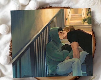 Rivalità accesa tra gli hockeysti Ilya e Shane Art Print kiss