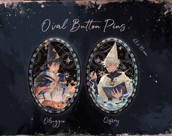 Atelier of Oval button pins Witch Hat WHA
