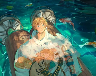 Stampa artistica di Zelda e Link