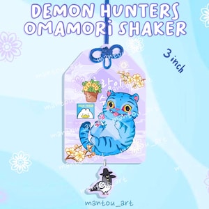PREVENDITA Portachiavi con ciondolo Omamori Shaker dei cacciatori di demoni Derpy Tiger