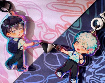 Summer Hikaru Yoshiki died holographic magnetic heart charms keychains