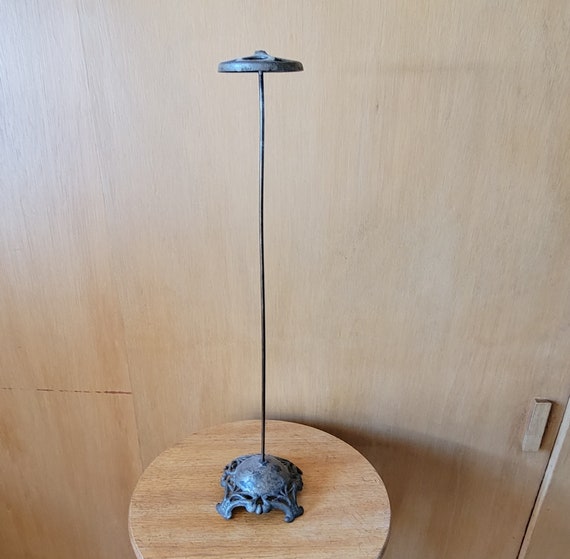 Tall Antique Cast Iron Metal Hat Stand Victorian Display Store Etsy