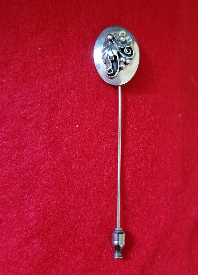 Vintage Sterling Silver Stick Pin by Navajo Silversmith Frank Sandoval