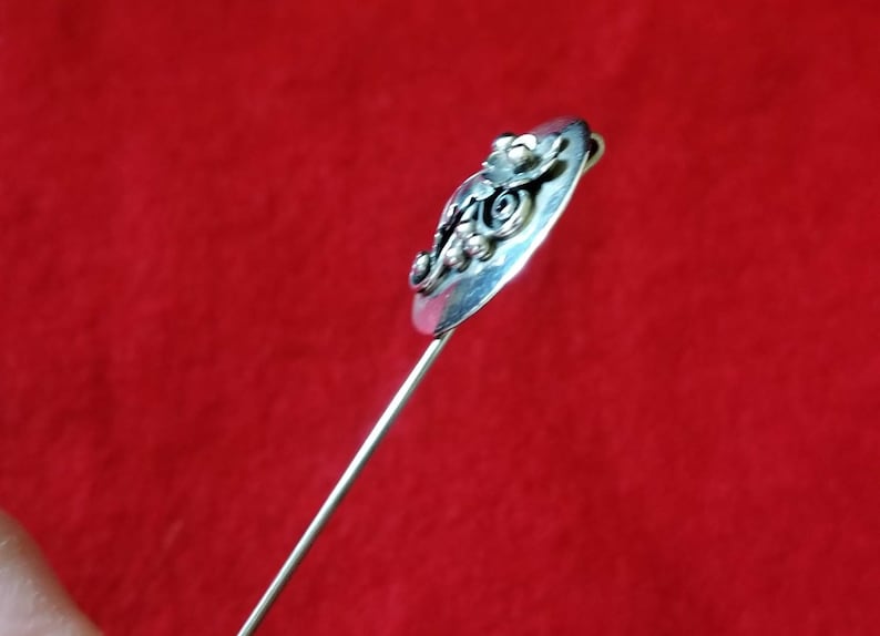 Vintage Sterling Silver Stick Pin by Navajo Silversmith Frank Sandoval