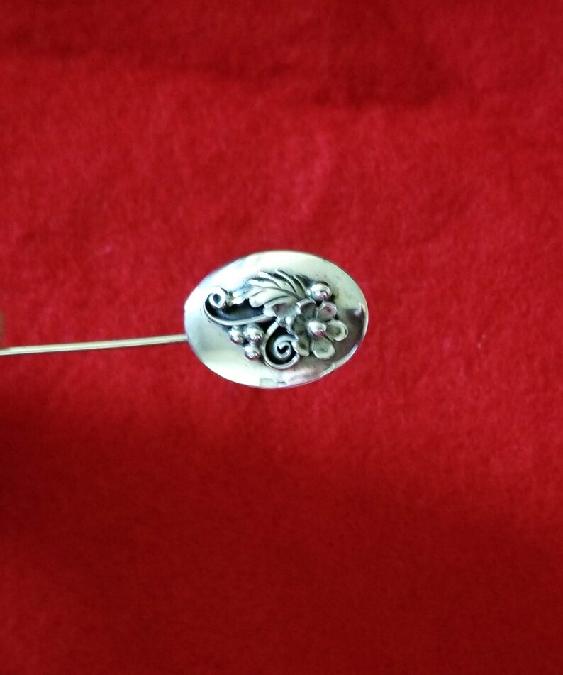 Vintage Sterling Silver Stick Pin by Navajo Silversmith Frank Sandoval