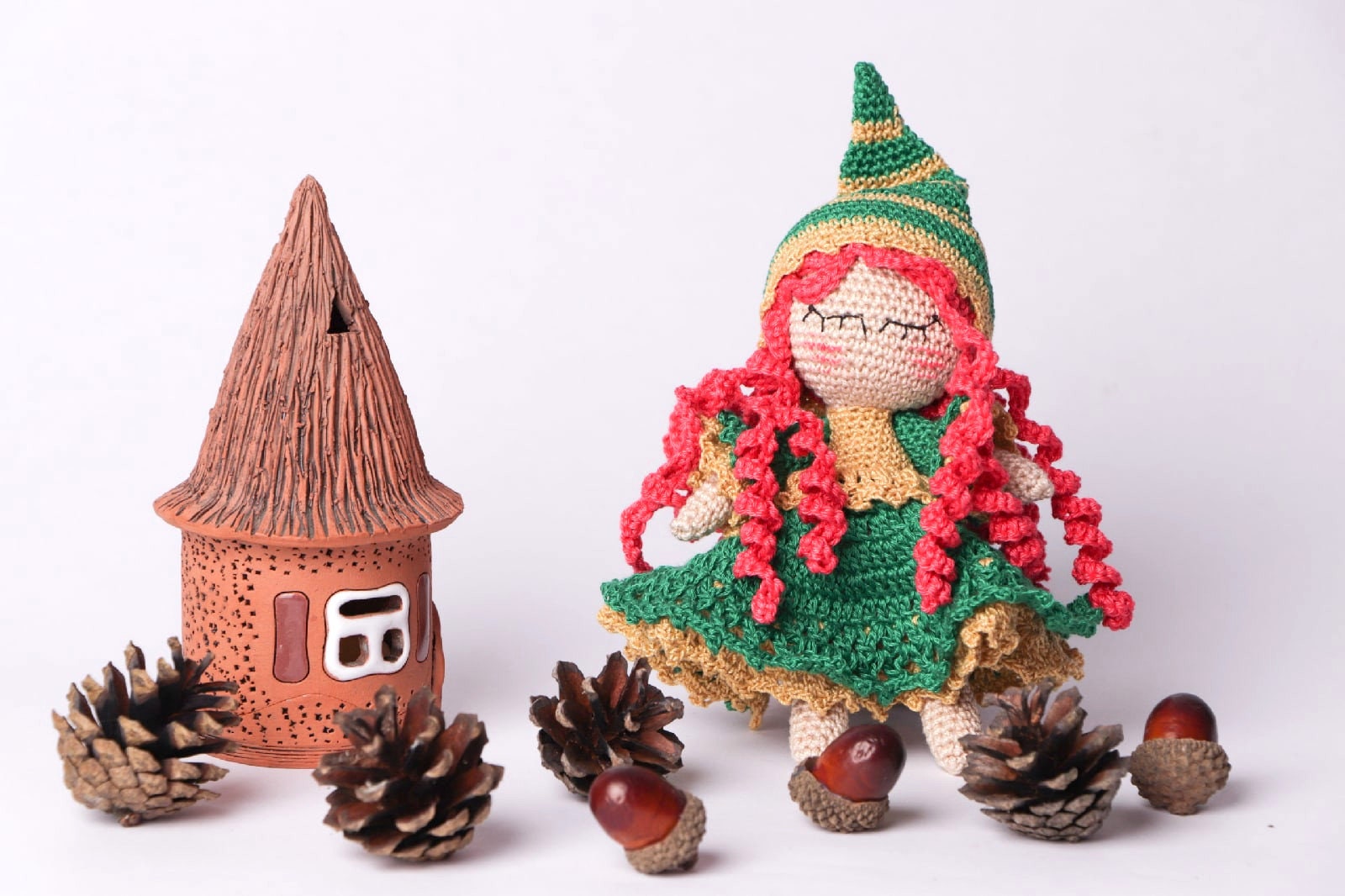 Weihnachtself Puppe 65 Cm – Langbeinige Plüsch-Elfe Für Fenster, Kamin & Deko, Kuschelweich Im Boho-Stil