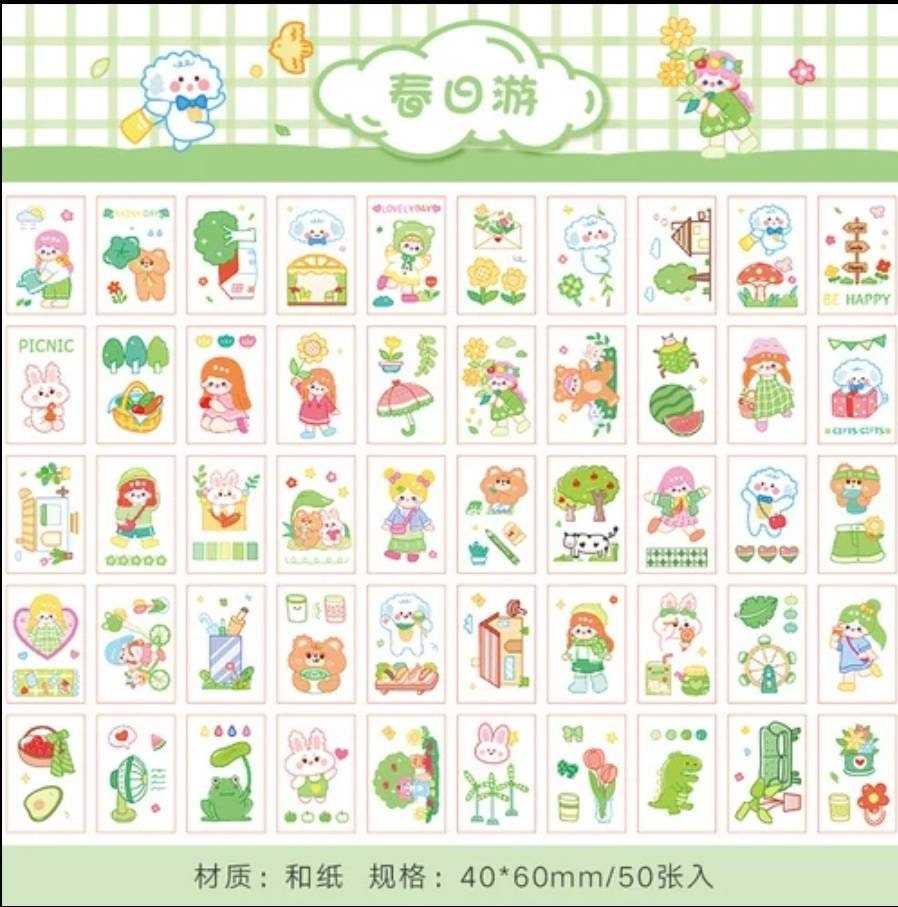 Kawaii Stickers Tiny Book of Stickers Planner Stickers - Etsy Canada