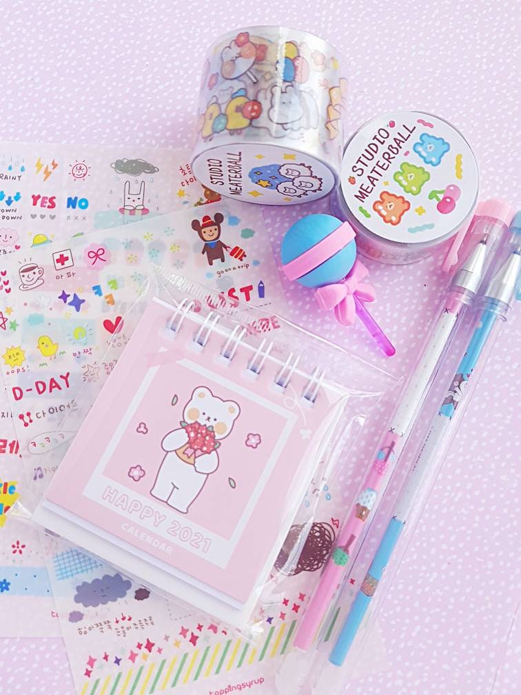 Kawaii stationery set kawaii stationery kawaii stickers Etsy