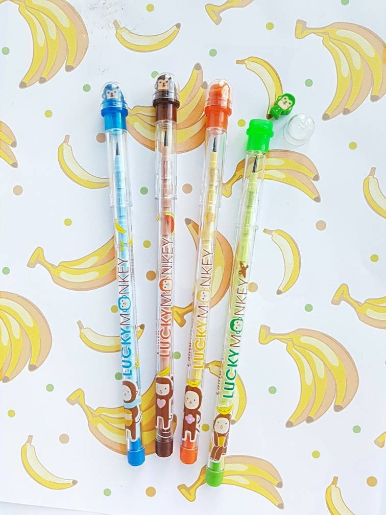 Monkey pencil mechanical pencil monkey eraser stationery Etsy