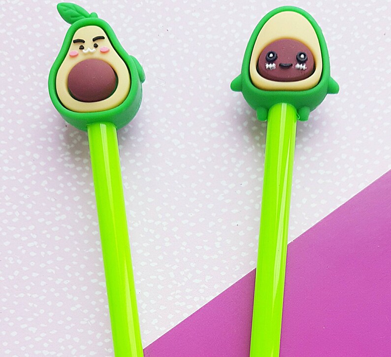 Avocado pens avocado pen cute pens cute stationery kawaii Etsy