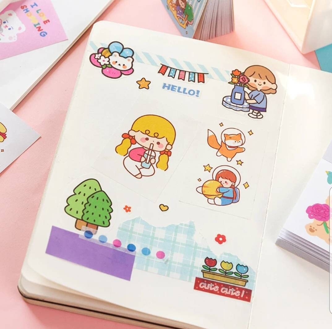 Kawaii Stickers Tiny Book of Stickers Planner Stickers - Etsy UK