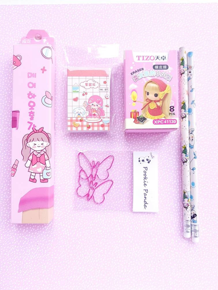 Girl stationery set present for girl pink birthday gift Etsy