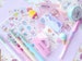 Kawaii stationery, pastel stationery, rainbow pens, kawaii stickers, paperclips, erasers, christmas stationery gift, pastel washi tape, girl 