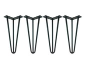 1 2 quot SUPER HEAVY DUTY Hairpin Legs Set of 4, Raw Uncoated Steel, Hairpin Table Legs, Metal Table Leg, Mid Century Modern, Coffee Table