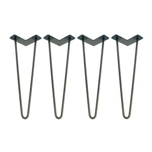 Hairpin Legs Set of 4, USA Made, Heavy Duty, Hairpin legs, Hairpin Table Legs, Mid Century Modern, Coffee Table, Metal Legs, 288412429