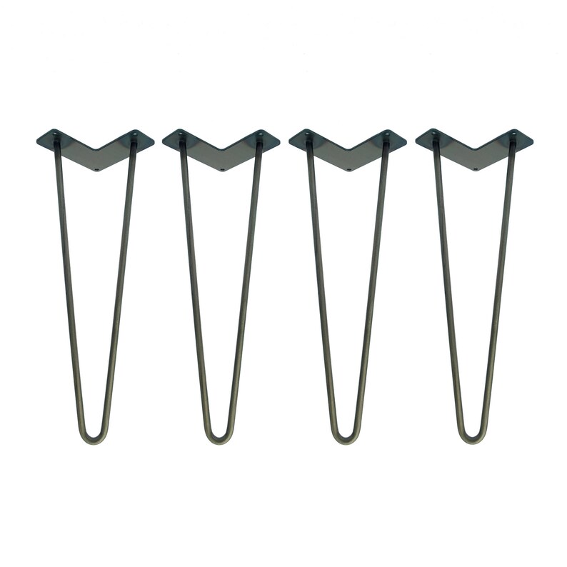 Hairpin Legs Set of 4, USA Made, Heavy Duty, Hairpin legs, Hairpin Table Legs, Mid Century Modern, Coffee Table, Metal Legs, 288412429