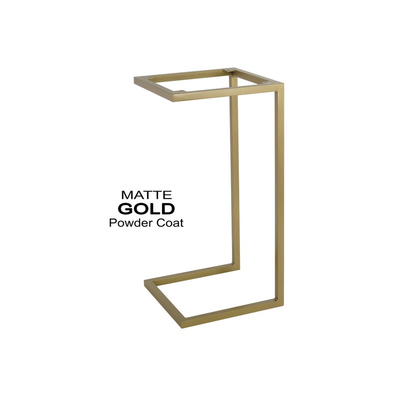 Gold Side Table Base, Gold C Table Base, Gold End Table, Gold Accent Table, Gold Sofa Table, Gold Pedestal Table, Modern End Table1484365539 image 2