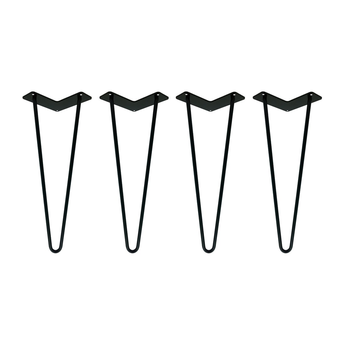 Black Hairpin Legs, Table Legs, Hairpin Table Legs, Hairpin Legs Set of