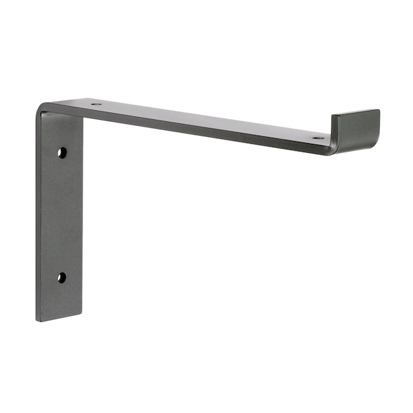 Steel Shelf Bracket, Iron Floating Shelf Brackets, Black Heavy Duty Metal Shelf Brackets, Modern Farmhouse Open Kitchen 1266307802-0.25x1.5