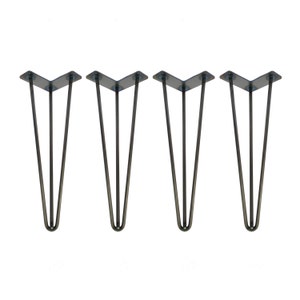 Hairpin Legs Set of 4, USA Made, Hairpin, Hairpin Table Legs, Desk Legs, Mid Century Modern, Modern Coffee Table, Furniture Leg 274915922 image 1