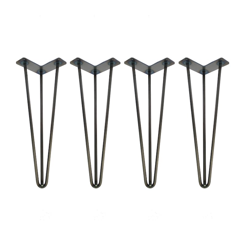 Hairpin Legs Set of 4, USA Made, Hairpin, Hairpin Table Legs, Desk Legs, Mid Century Modern, Modern Coffee Table, Furniture Leg 274915922 image 1