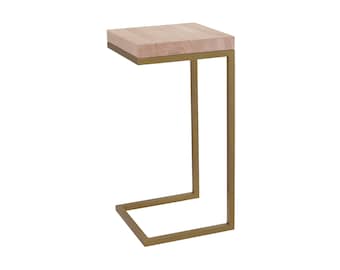 Gold End Table, C Table Leg, Modern Coffee Table, Modern Side Table, Minimalist End Table, Modern Accent Table, Modern Sofa Table 1452881681