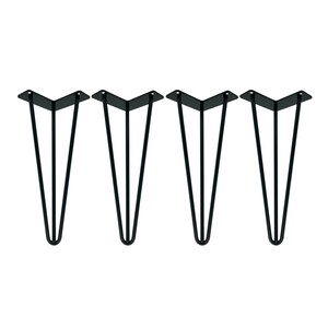 Hairpin Legs Set of 4, USA Made, Hairpin, Hairpin Table Legs, Desk Legs, Mid Century Modern, Modern Coffee Table, Furniture Leg 274915922 image 2