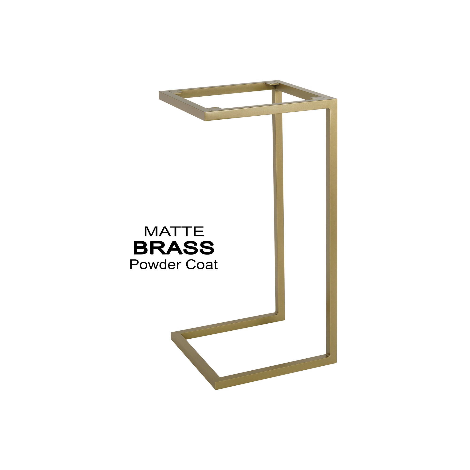 Brass Side Table Base Brass C Table Base Brass End Table Etsy