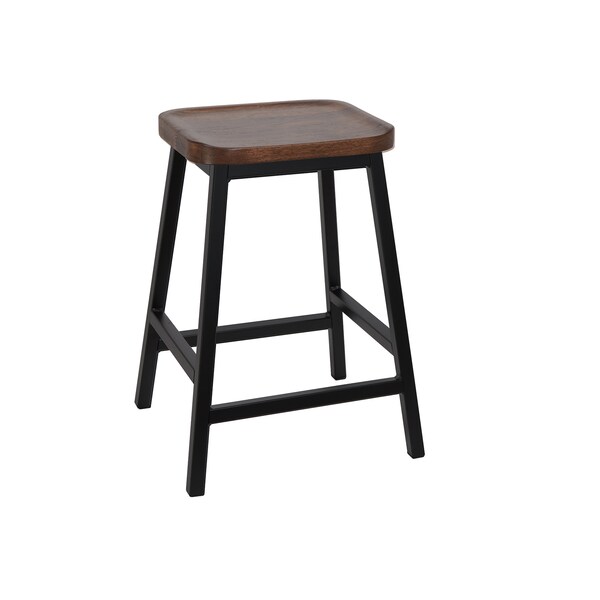 Black Counter Stool With Walnut Seat, Barstool, Bar Stool, Dining Chair, Pub Stool, Kitchen Barstool, Table Chair, Bar Seating 1151682758