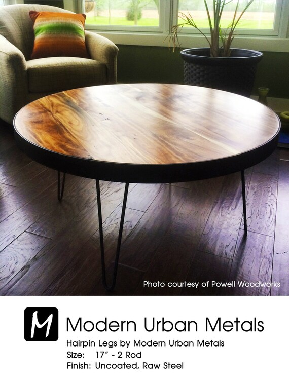 Hairpin Legs 30 34 Uncoated Raw Steel Mid Etsy