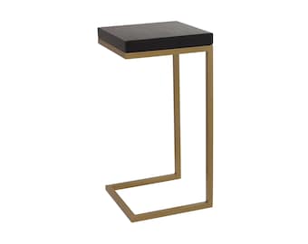 Gold Side Table, C Table Leg, Modern Coffee Table, Modern Side Table, Minimalist End Table, Modern Accent Table, Modern, Pedestal 1438676842