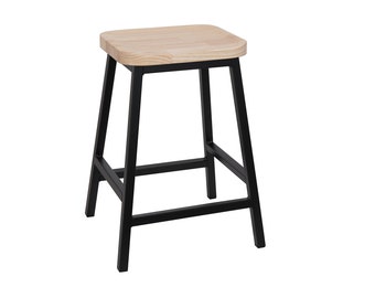 Black Counter Stool, Barstool, Bar Stool, Dining Chair, Pub Stool, Bar Seating, Kitchen Barstool, Table Chair, Desk Seat, Chair, 1165633547