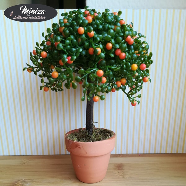 Miniature orange tree, 17 cm, 1:12 scale