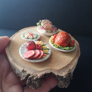 Various foods (ham, meat )