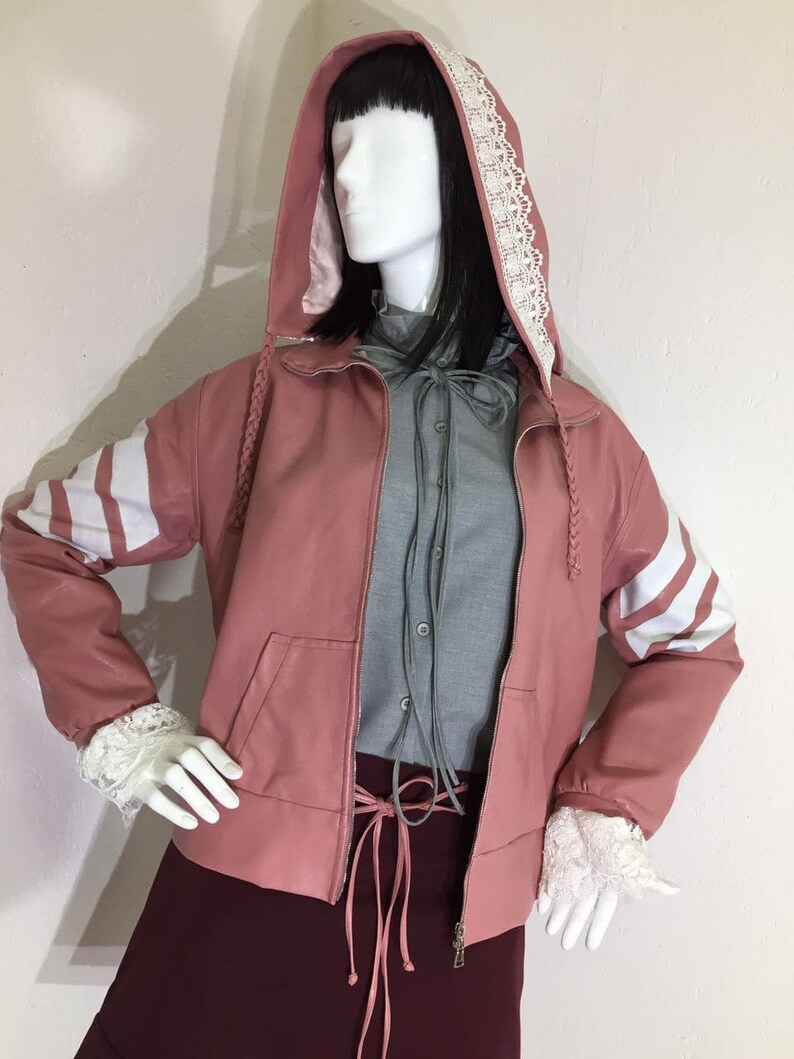 magenta zip up hoodie