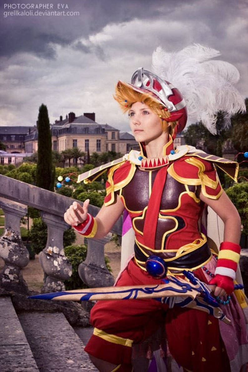 Onion Knight Final Fantasy Costume Cosplay Sword Helmet Armor Etsy