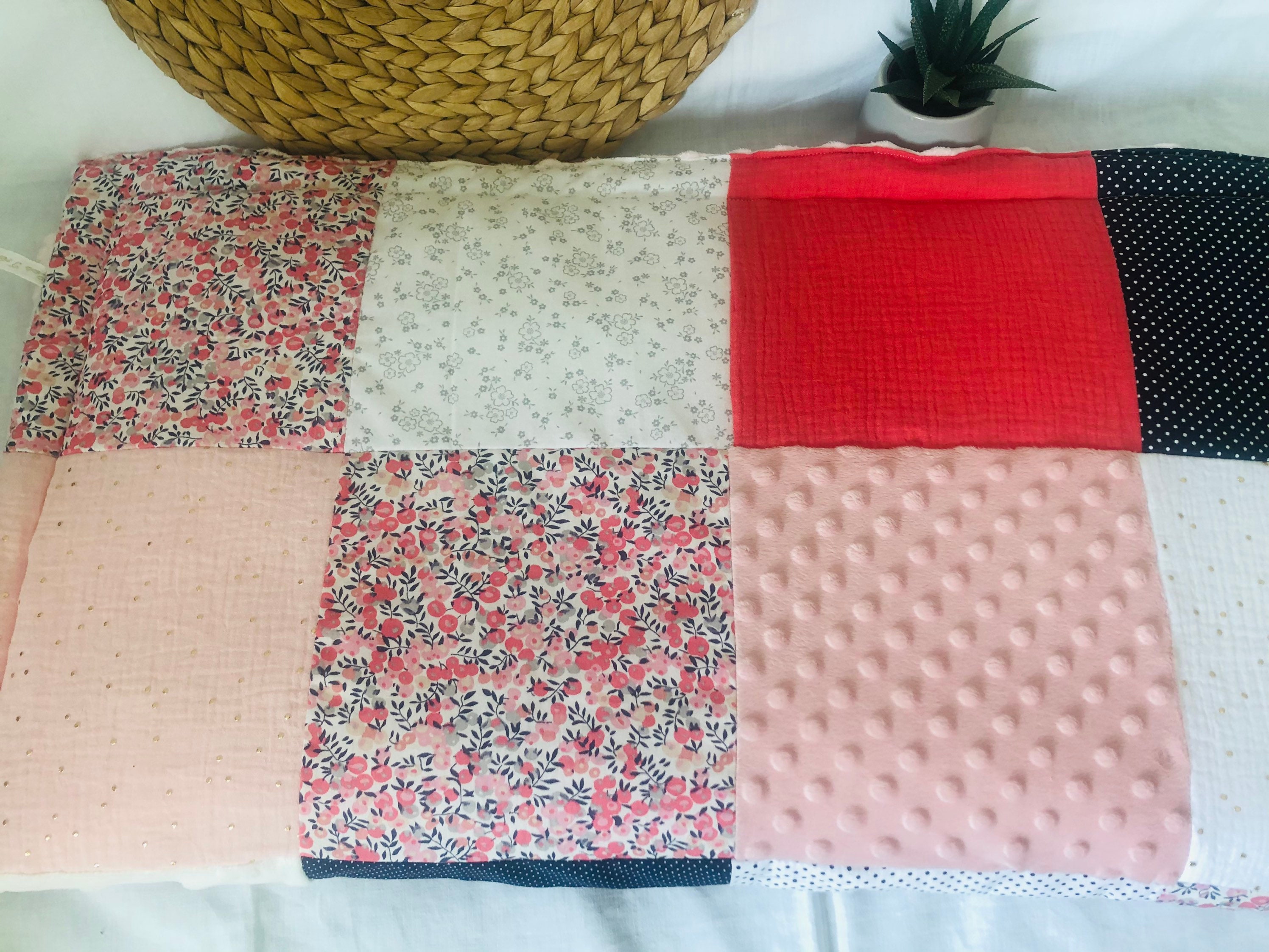 Liberty Baby Awakening Mat Pink and Blue Montessori Play Mat Etsy UK