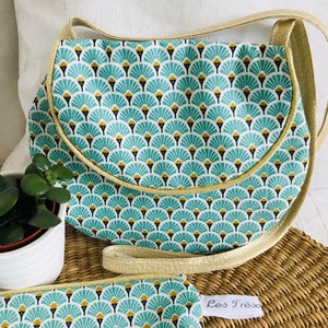 Sac petite fille à bandoulière, finition noeud et passepoil, petit sac au choix, cérémonie - Idée cadeau fillette, anniversaire, Pâques
