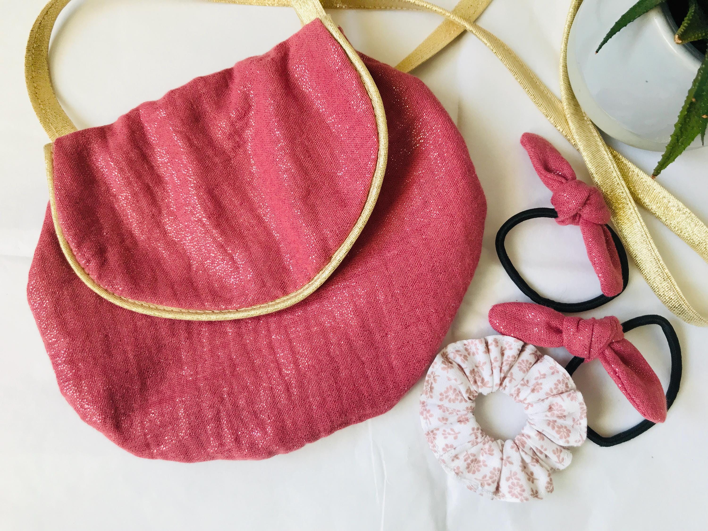 Bandeau Tressé Gymboree Desert Dream - Rose Avec Fleurs Et Barrettes - Occasion