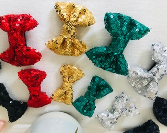 Sequin barrette little girl and woman, glitter barrette, party barrette, color of your choice - Individually - Christmas gift