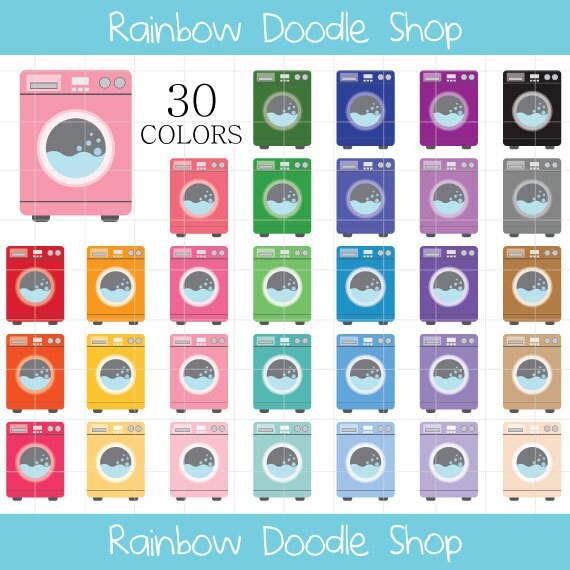 Waschen Maschine Clipart Clipart Wasche Wasche Symbol Etsy