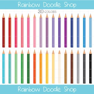 Colored Pencil Clipart, Coloring Pencil Clipart, Colored Pencils Clipart, Coloring Pencils Clipart, Pencils Clipart, Digital Colored Pencils