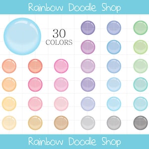 Bubble Clipart, Translucent Bubbles Clipart, Soap Bubbles Clip Art, Digital Bubbles, Colorful Bubbles Clipart, Transparent Bubbles Clipart