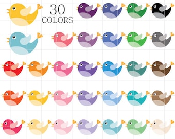 Birds Clipart, Bird Clip Art, Cute Birds Clip Art, Bird Clipart, Colorful Birds Clipart, Digital Birds, Rainbow Birds, Birds Flying Clipart