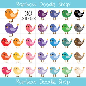 Vogel Clipart illustraties van vogels, vogel illustraties, huisdieren Clipart, kleurrijke vogels, regenboog vogels, Cute vogels Clipart, digitale vogels, vogels Clipart