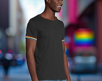 Modern Rainbow T-Shirt | Pride Flag Tshirt | Hipster Rainbow Shirt | LGBTQ+ T-shirt | Rainbow Pride Shirt | Gift for Him | Gift for Her