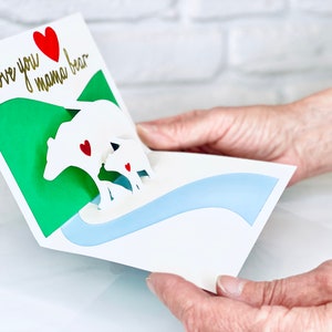 Interaktive Pop Up Karte für Papa, Pop Up Karte für Mama, Muttertagskarte, Karte für Papa, Pop Up Karte, Interaktive Karte, Vatertagsgeschenk